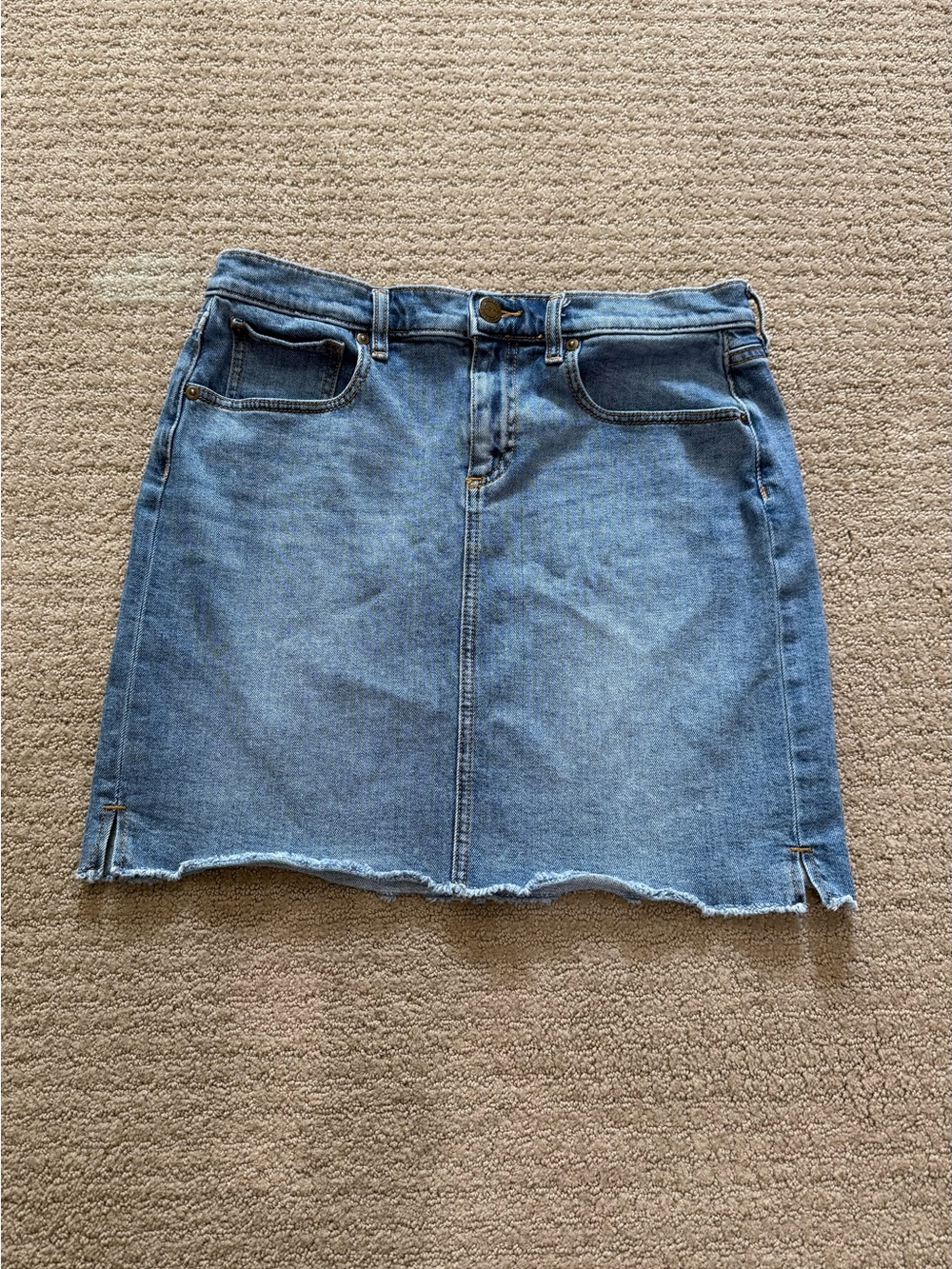 LOFT Light Blue Denim Mini Skirt